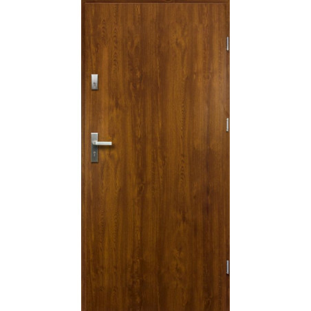 Drzwi Zewnętrzne Stalowe Złoty Dąb Artemida 55 mm z Klamką i Wkładkami