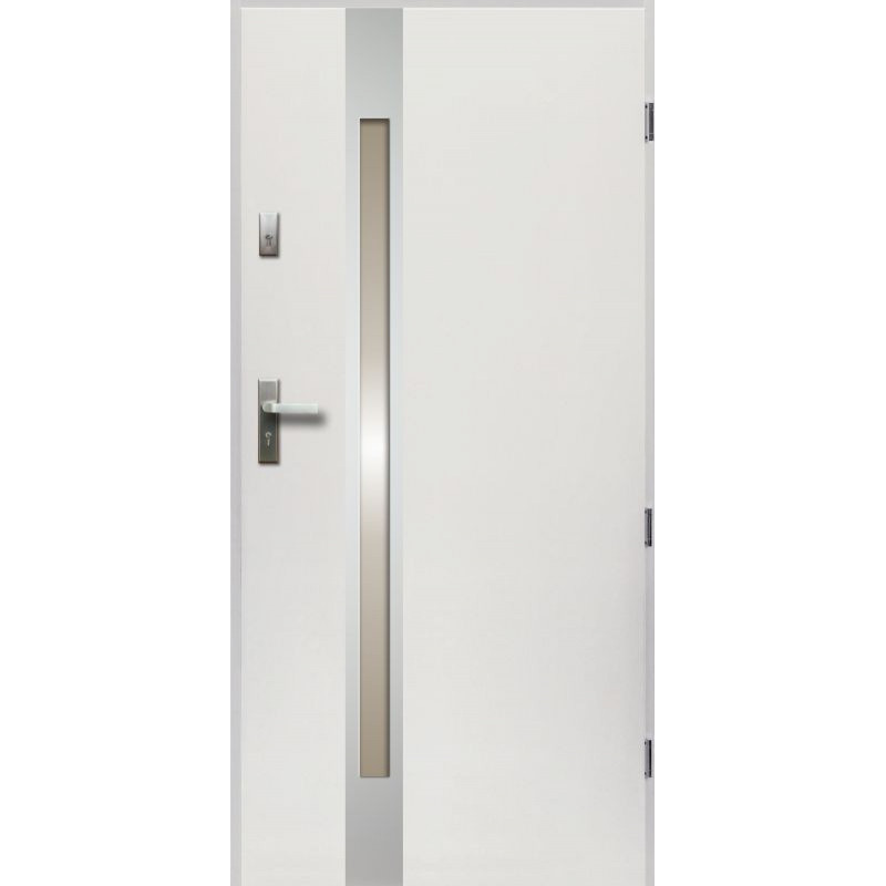 Drzwi Zewnętrzne Temida Slim Białe 55 mm