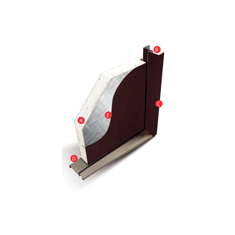 Drzwi Zewnętrzne Neptun Złoty Dąb 55 mm