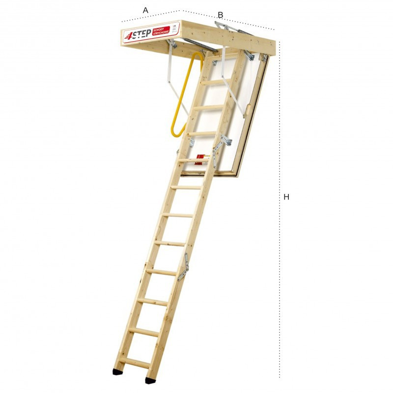 Schody Strychowe NORDIC 87mm 130x60 H-315 Schody Strychowe NORDIC 87mm 130x60 H-315