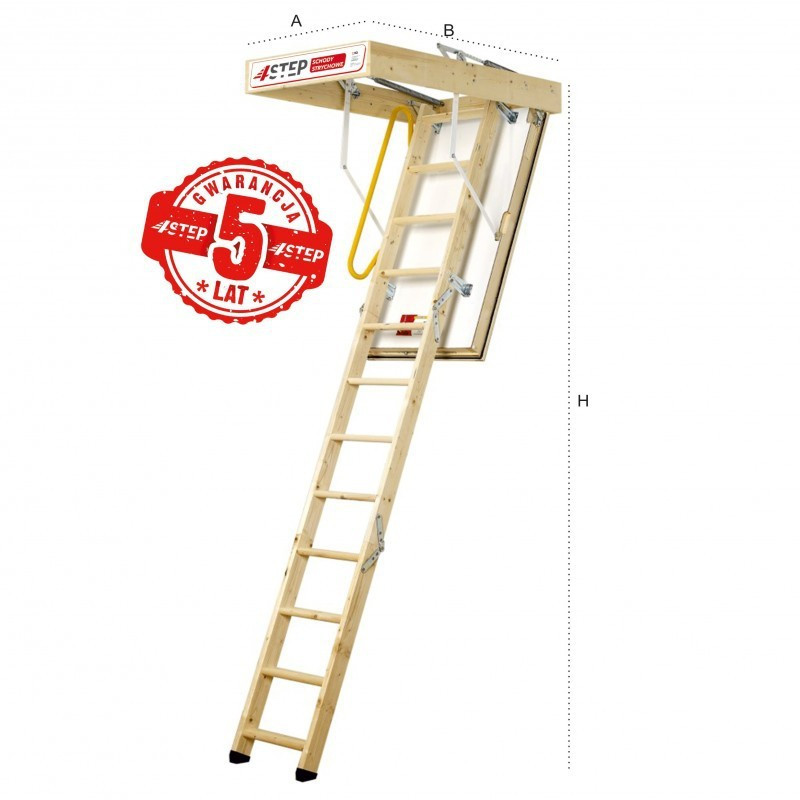 Schody Strychowe NORDIC 87mm 130x60 H-315 Schody Strychowe NORDIC 87mm 130x60 H-315