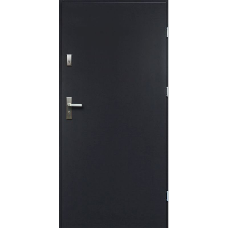 Drzwi Zewnętrzne Alaska Antracyt 68mm "90" Zestaw