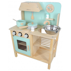 Fantastyczna Niebieska Drewniana Kuchnia dla Dzieci Sara