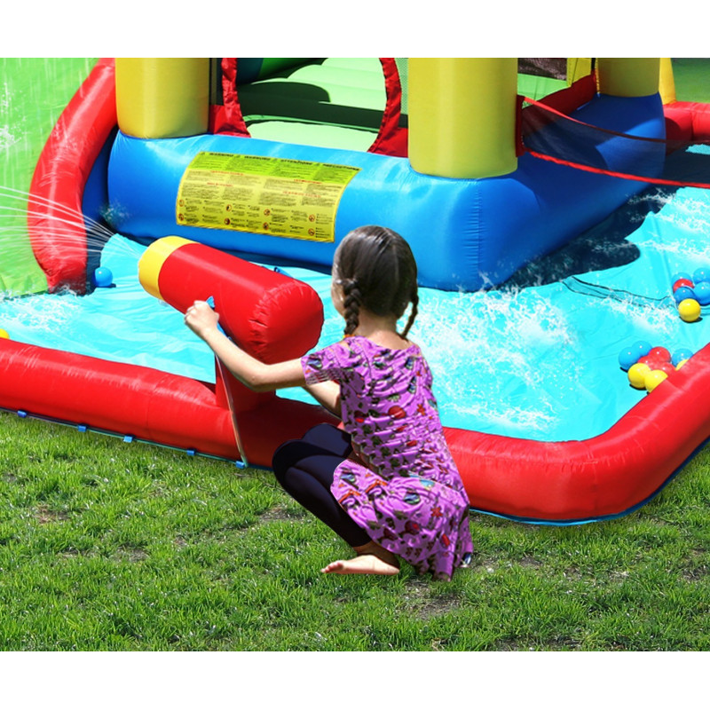 Dmuchany Duży ZAMEK WODNY trampolina HappyHop Dmuchany Duży ZAMEK WODNY trampolina HappyHop