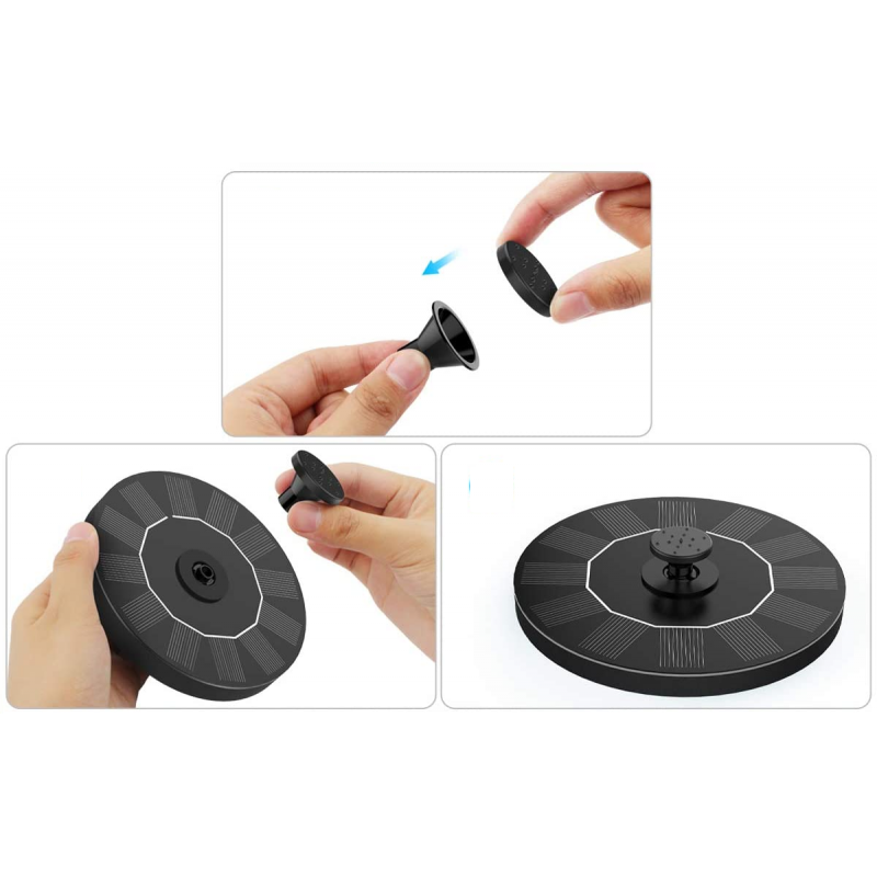 Fontanna Pompa Solarna Ogrodowa Lotos fi 160 mm