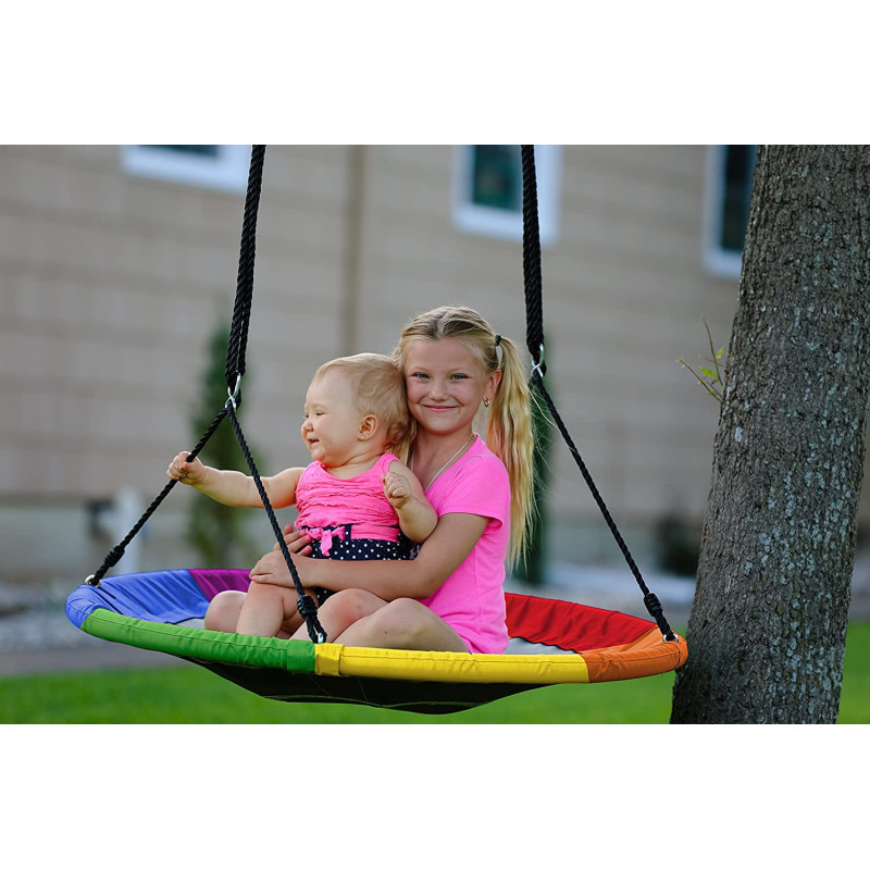 Bocianie Gniazdo Tęczowe Huśtawka Średnica 100 cm