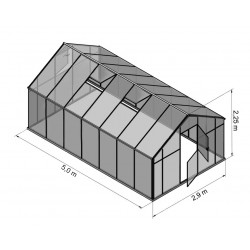 Szklarnia HQ Poliwęglan ALU 500x290cm Produkcja UE