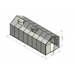 Szklarnia HQ Poliwęglan ALU 570x220cm Produkcja UE