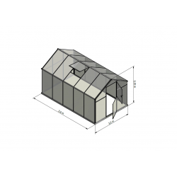 Szklarnia HQ Poliwęglan ALU 360x220cm Produkcja UE