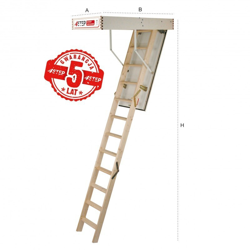 Schody Strychowe TERMO+ 32mm 120x90 H-315