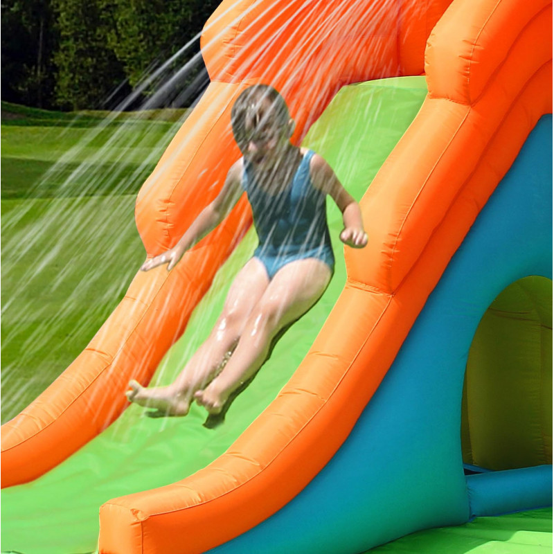 Dmuchany duży zamek KROKODYL trampolina HappyHop