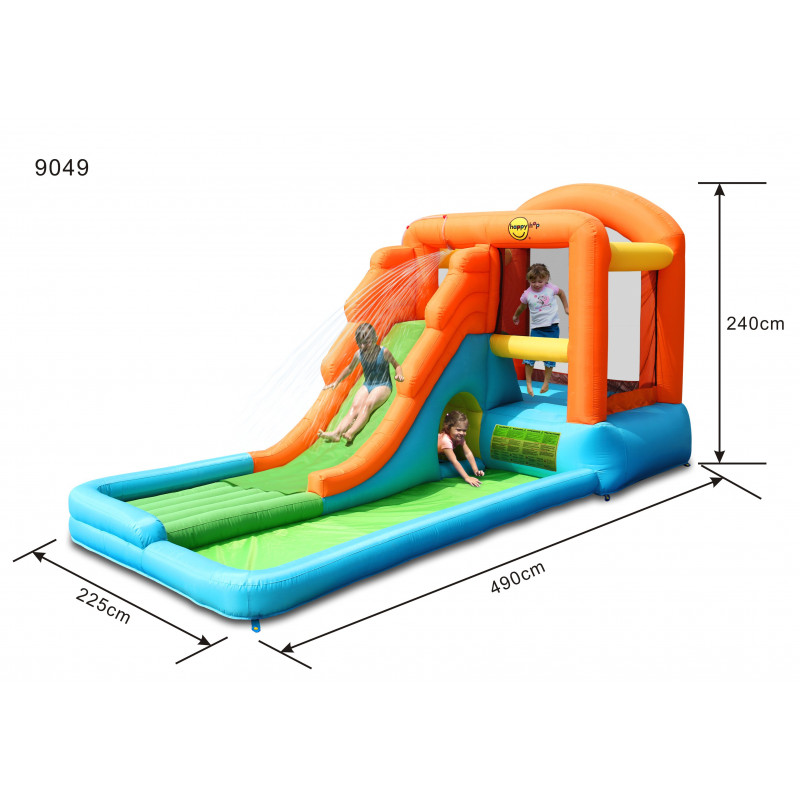 Dmuchany duży zamek KROKODYL trampolina HappyHop
