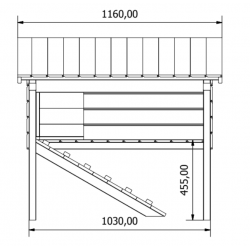 Kurnik Drewniany Impregnowany 120X116X104 CM