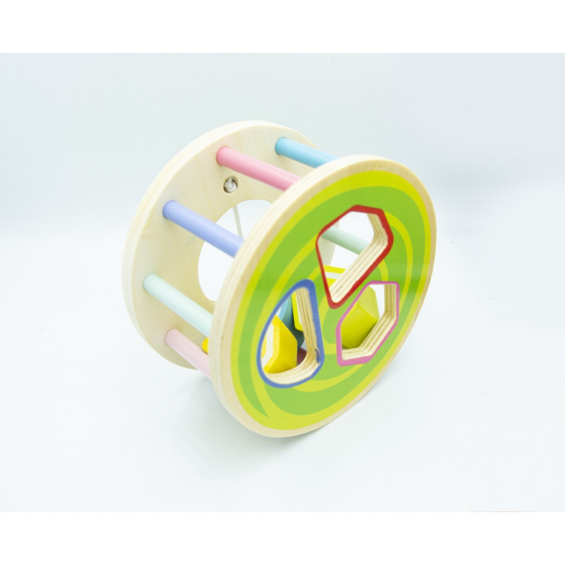 Drewniana Zabawka Na Sznurku Ślimak