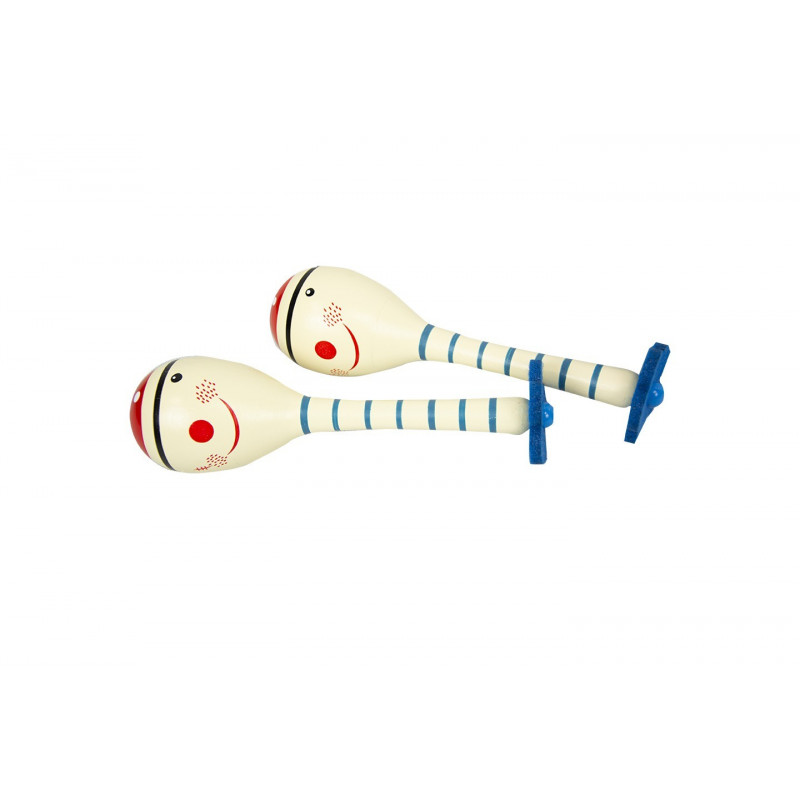 Drewniany Zestaw Instrumentów Muzycznych 3w1 Pirat