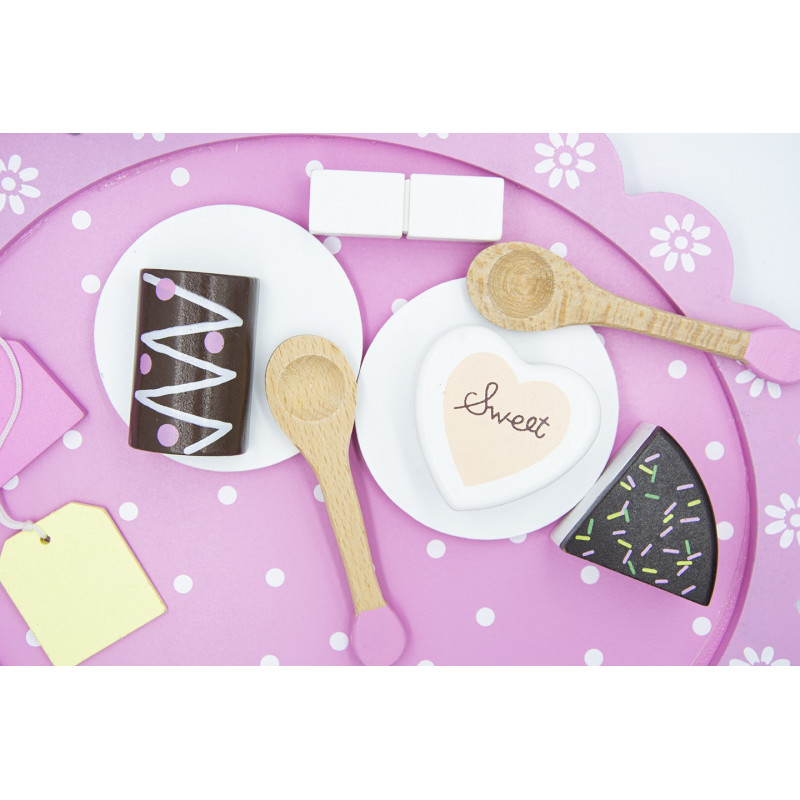 Drewniany Serwis Do Herbaty Dla Dzieci