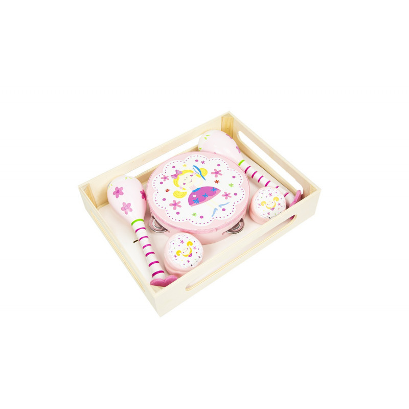 Drewniany Zestaw Instrumentów Muzycznych 3w1