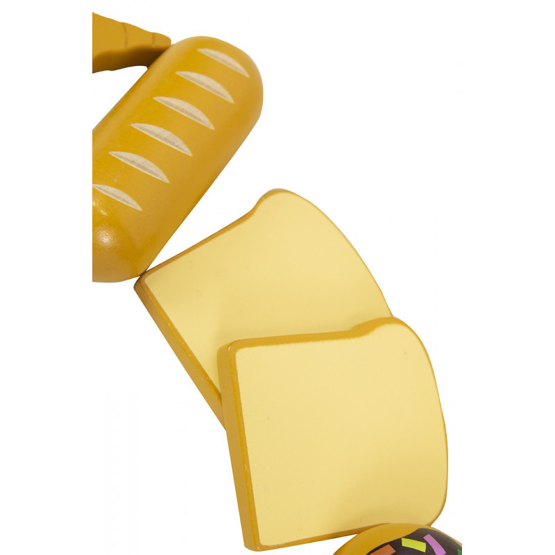 Zabawkowy Drewniany Koszyk Z Pieczywem