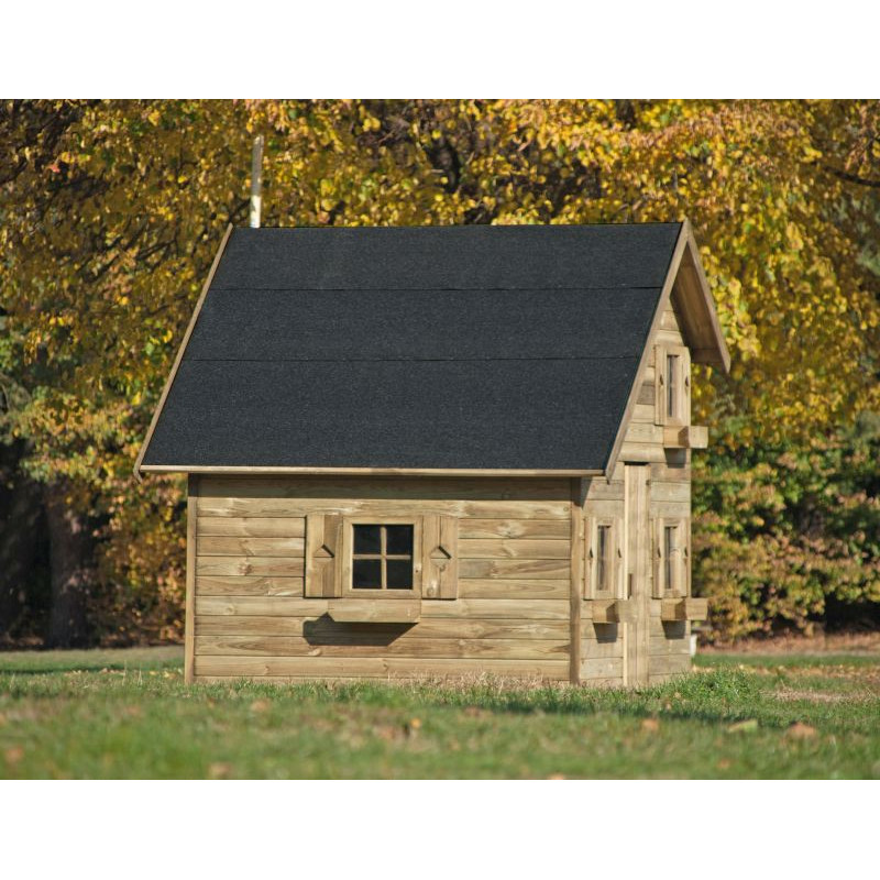 Drewniany Domek Ogrodowy Dla Dzieci Amelia na Platformie Scenie