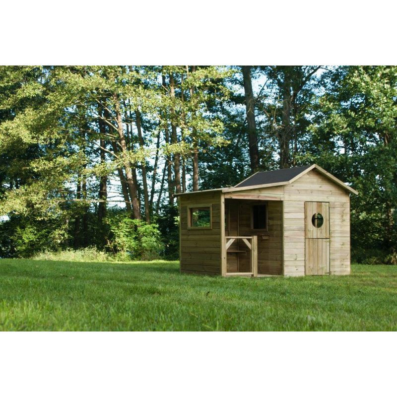 Drewniany domek ogrodowy dla dzieci - Ela - stan surowy. Drewniany domek ogrodowy dla dzieci - Ela - stan surowy.