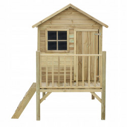 Drewniany domek ogrodowy dla dzieci - Tomek - bez ślizgu
