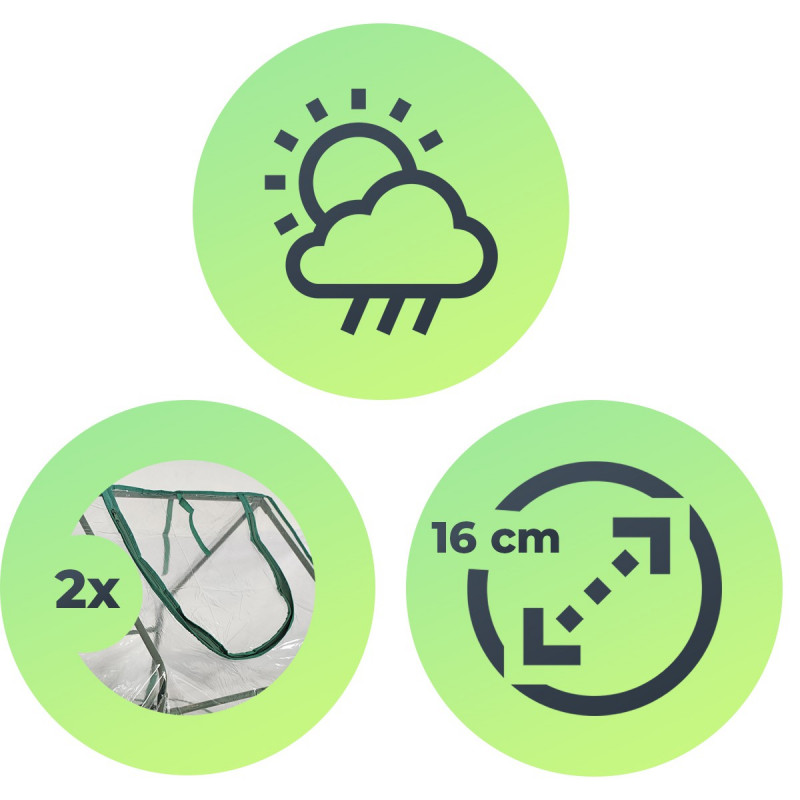 Rozsadnik Foliowy Inspekt 120x62x60 cm Folia PVC