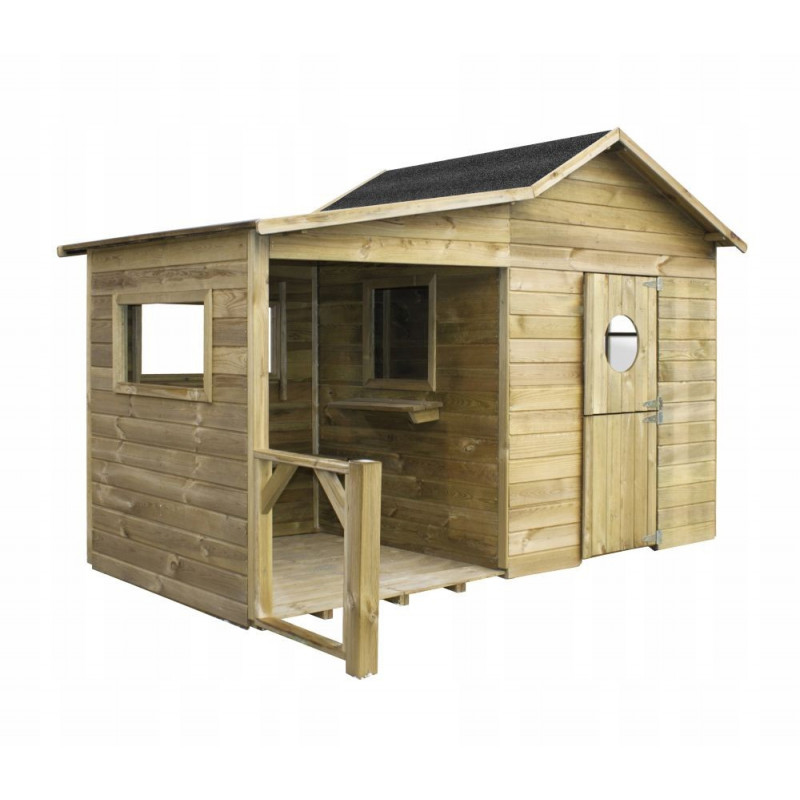 Drewniany Domek Ogrodowy Dla Dzieci Ela na Platformie Scenie