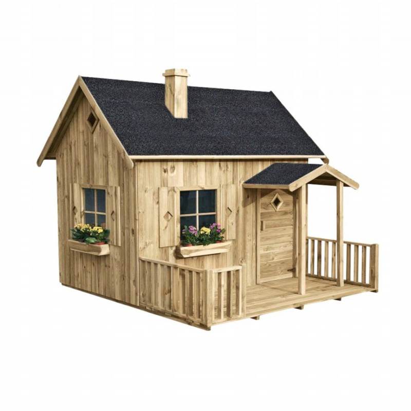 Drewniany domek ogrodowy dla dzieci - Maja