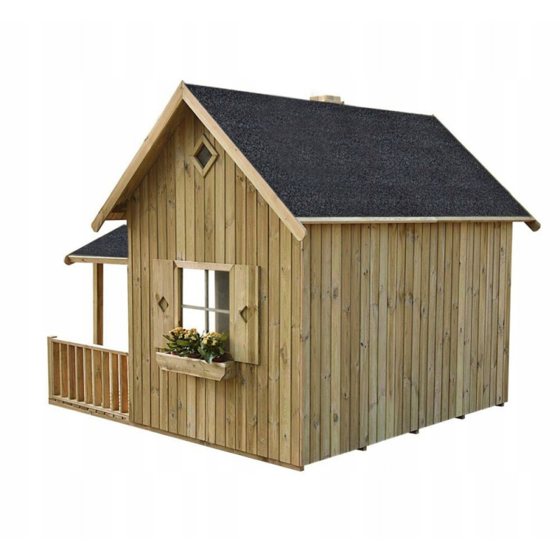 Drewniany Domek Ogrodowy Dla Dzieci Maja na Platformie Scenie