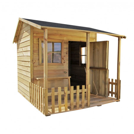 Drewniany domek ogrodowy dla dzieci - Malwinka