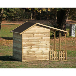 Drewniany domek ogrodowy dla dzieci - Malwinka