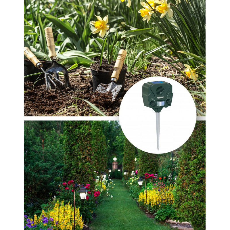 Solarny Ultradźwiękowy Odstraszacz Zwierząt 4iQ Solarny Ultradźwiękowy Odstraszacz Zwierząt 4iQ