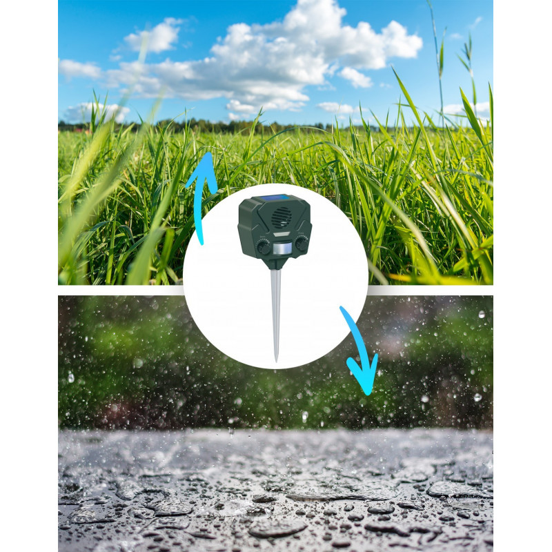 Solarny Ultradźwiękowy Odstraszacz Zwierząt 4iQ Solarny Ultradźwiękowy Odstraszacz Zwierząt 4iQ