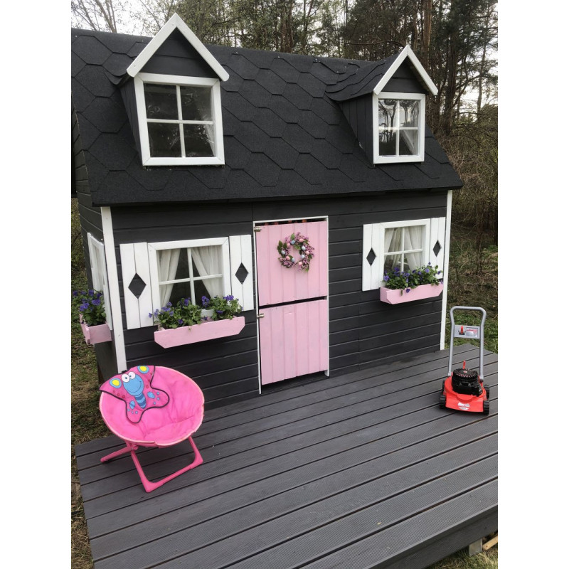 Drewniany Domek Ogrodowy Dla Dzieci Maria na Platformie Scenie