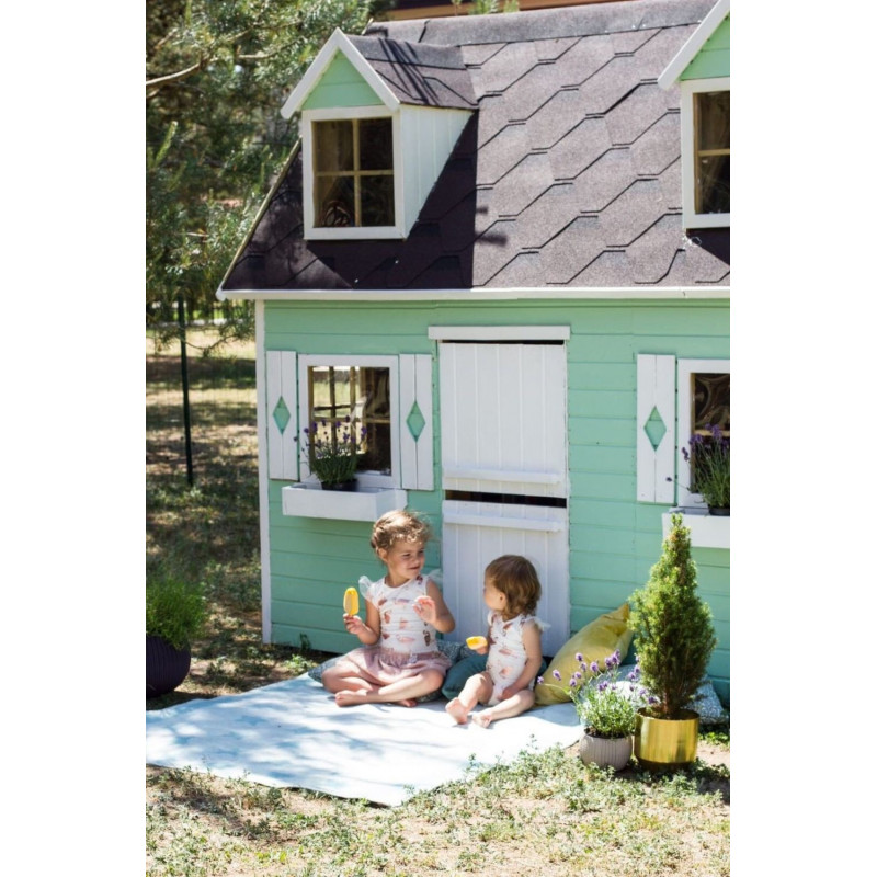 Drewniany Domek Ogrodowy Dla Dzieci Maria na Platformie Scenie