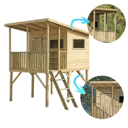 Drewniany domek ogrodowy dla dzieci - Robinson