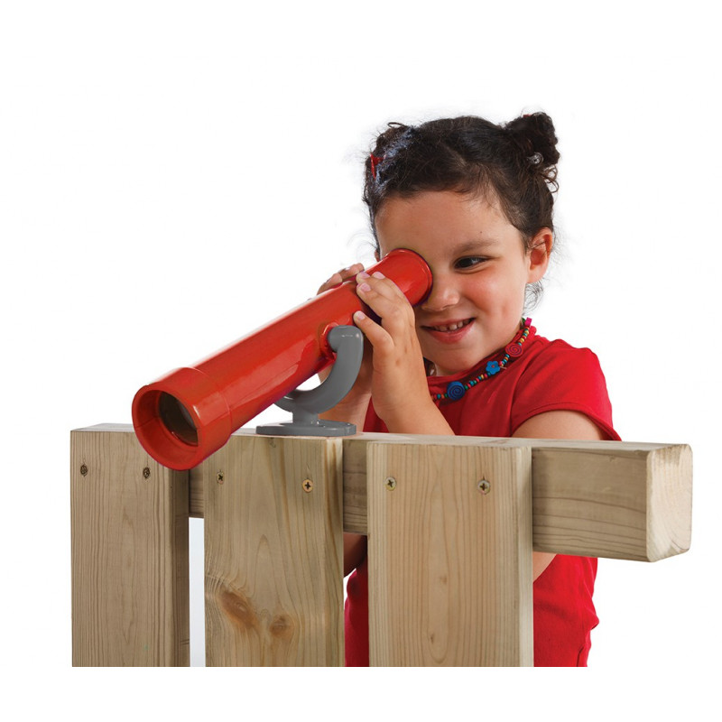 Zestaw akcesoriów na plac zabaw czerwony + ślizg fala