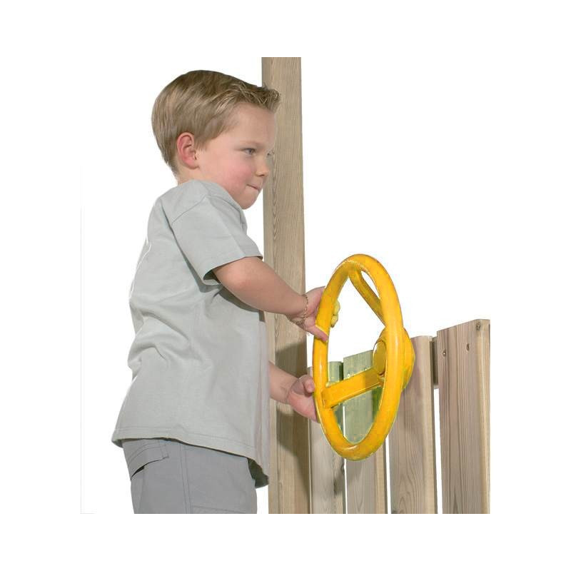 Zestaw akcesoriów na plac zabaw Żółty z siatka wspinaczkową