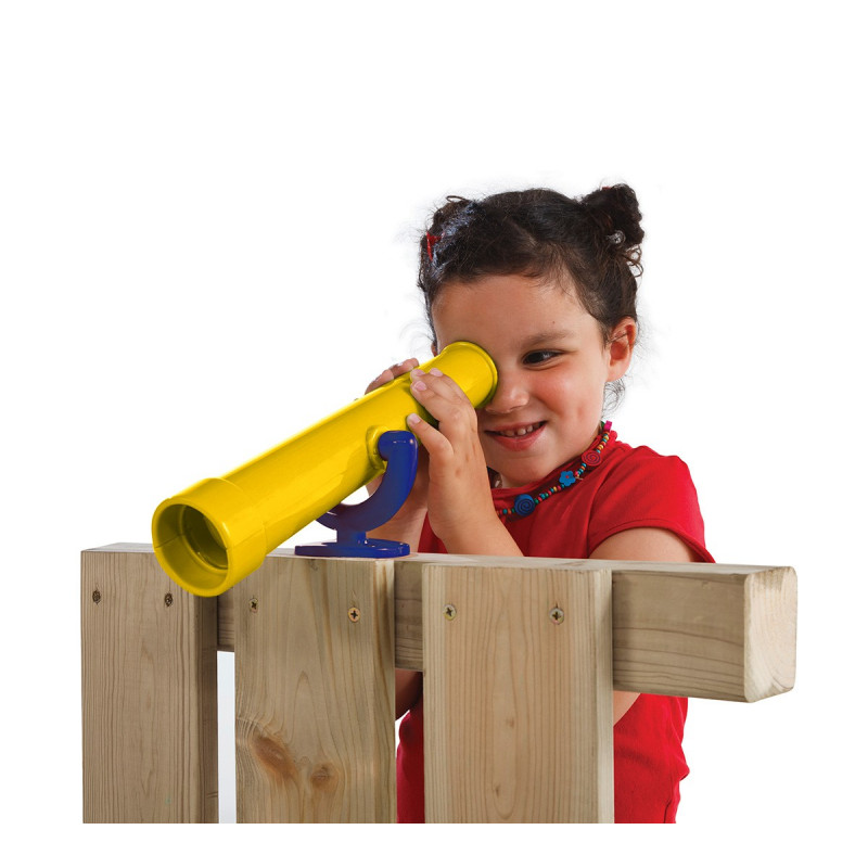 Zestaw akcesoriów na plac zabaw Żółty z siatka wspinaczkową