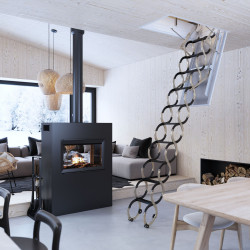 Schody przeciwpożarowe 'FIRE EI260' - 70x120cm