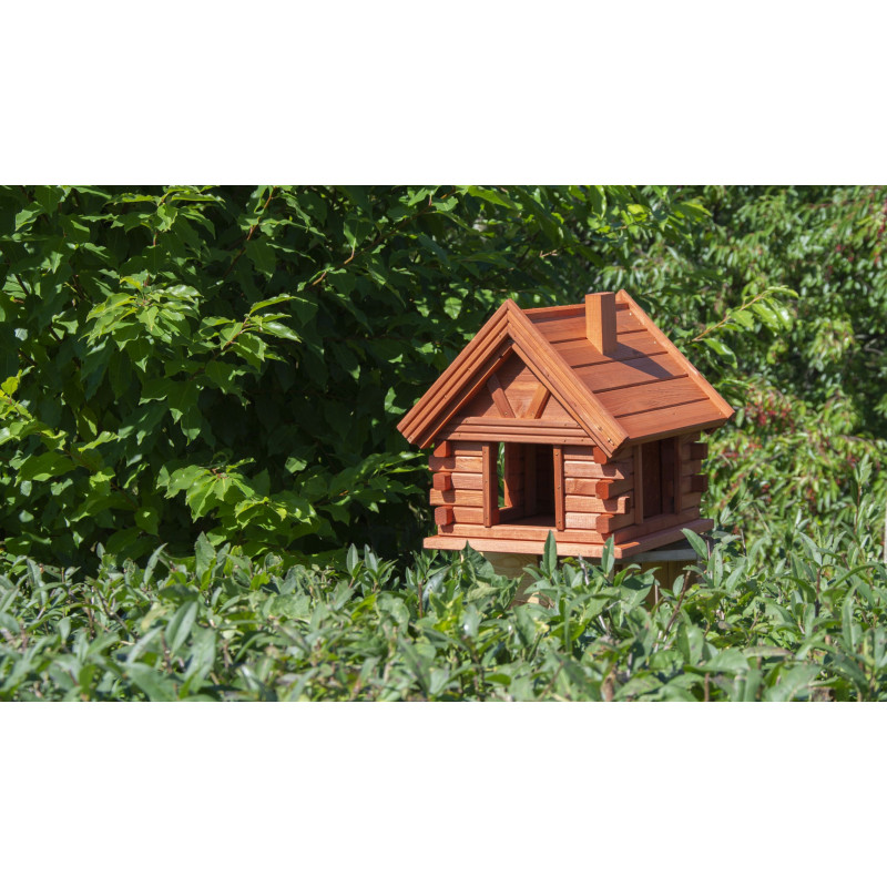 Karmnik dla ptaków SOLIDNY drewniany BOGATKA IV