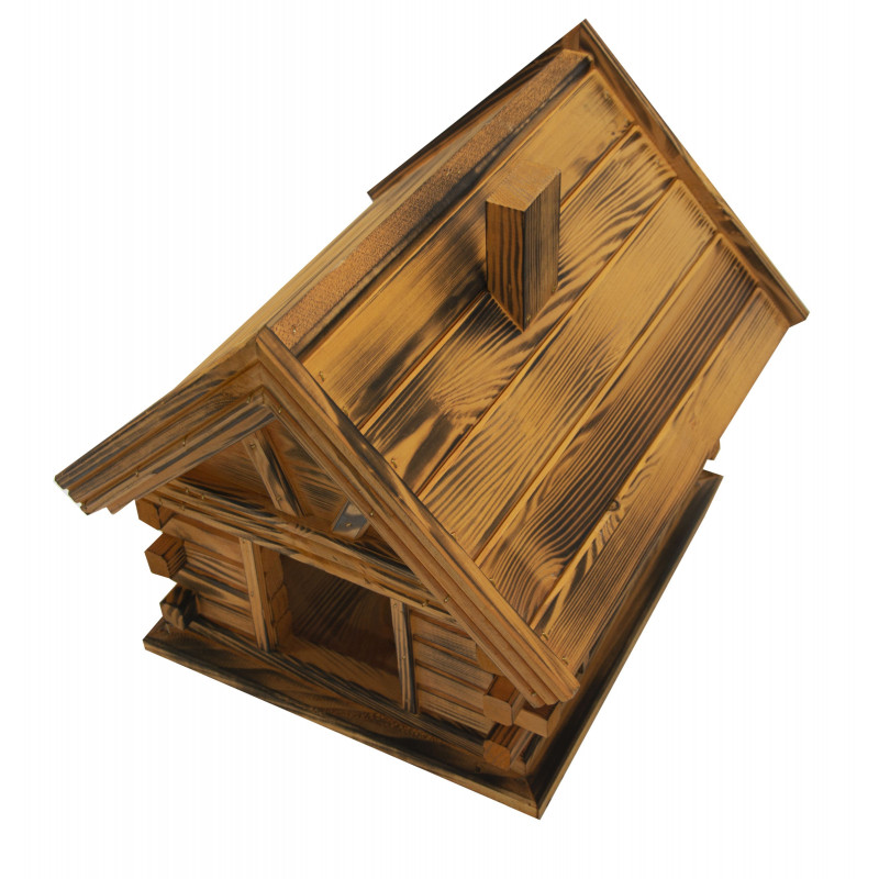 Karmnik dla ptaków SOLIDNY drewniany BOGATKA VI