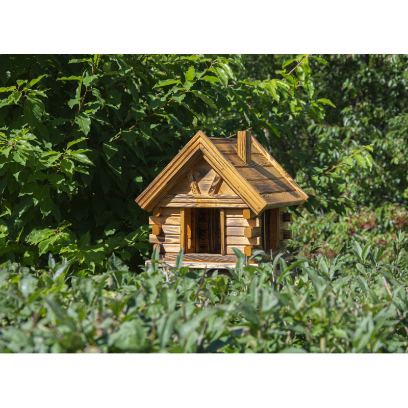 Karmnik dla ptaków SOLIDNY drewniany BOGATKA VI