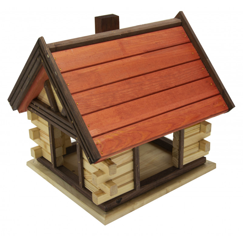 Karmnik dla ptaków drewniany budka BOGATKA VIII