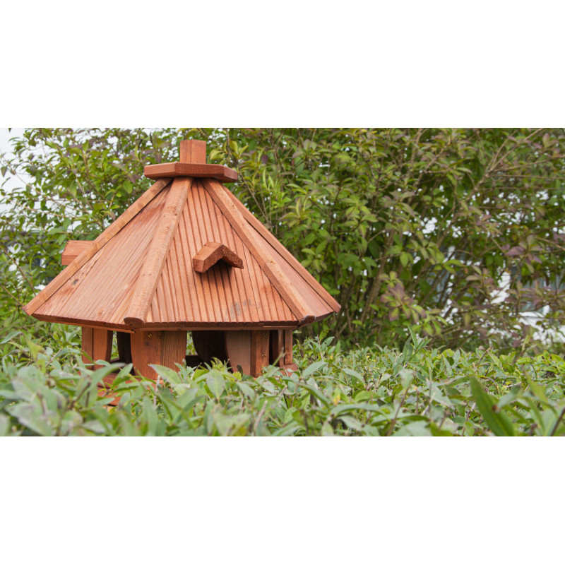 Karmnik dla ptaków MASYWNY drewniany DUDEK VI