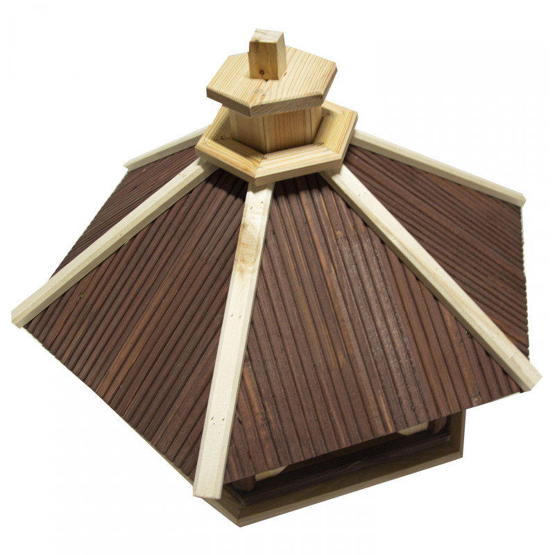 Karmnik dla ptaków DUŻY drewniany KUKUŁKA III