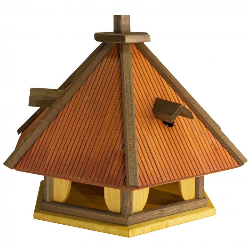 Karmnik dla ptaków SOLIDNY drewniany RUDZIK I Karmnik dla ptaków SOLIDNY drewniany RUDZIK I