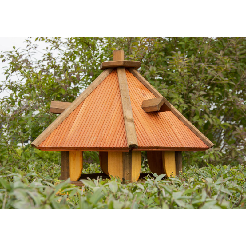 Karmnik dla ptaków SOLIDNY drewniany RUDZIK I Karmnik dla ptaków SOLIDNY drewniany RUDZIK I