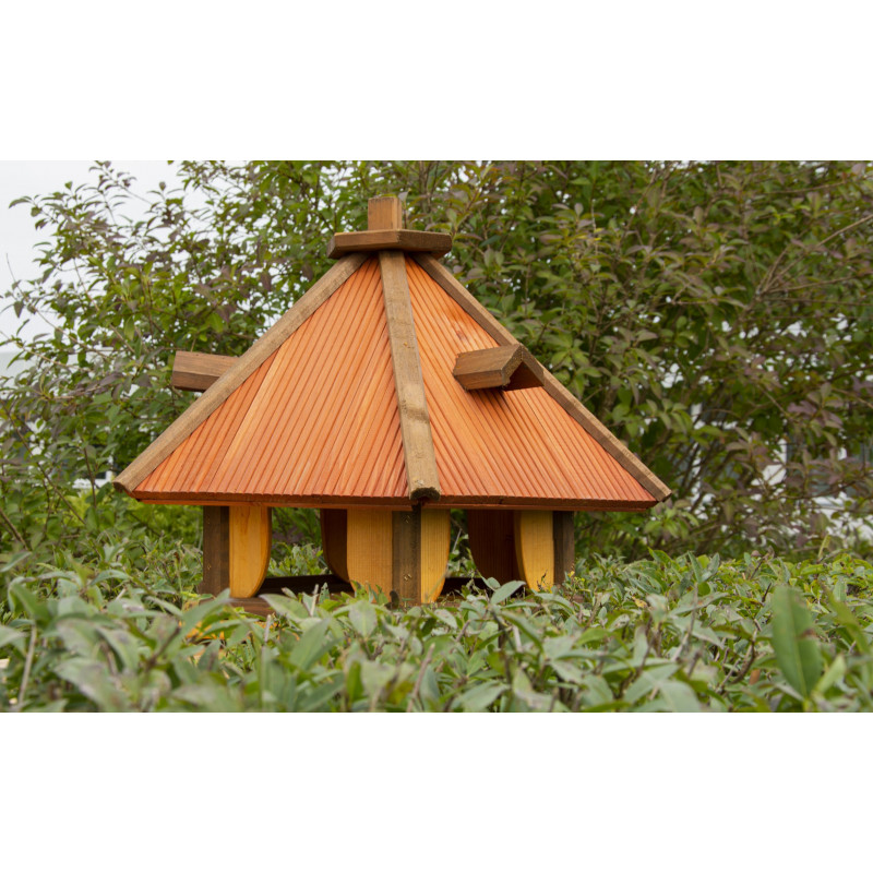 Karmnik dla ptaków SOLIDNY drewniany RUDZIK I Karmnik dla ptaków SOLIDNY drewniany RUDZIK I