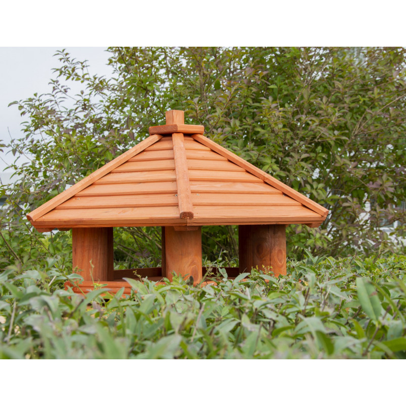 Karmnik dla ptaków DUŻY drewniany ZIMORODEK I